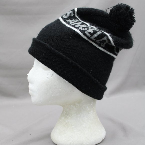 Vintage LA Kings Beanie / Toque - 1980s Wrapping Script - Adult One Size - Picture 4 of 6